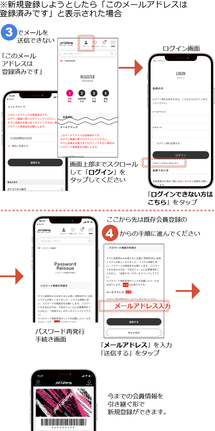 このメールアドレスは登録済みです...